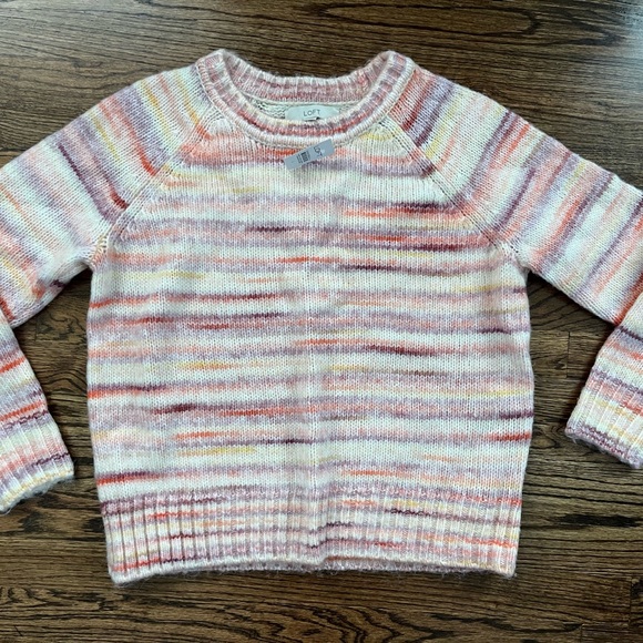 NWT LOFT Spacedye Raglan Sweater - Picture 3 of 4